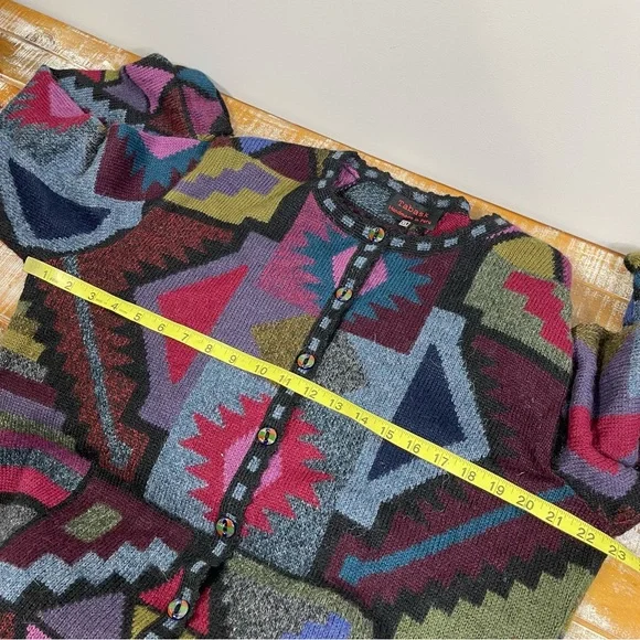 Tabask Handmade in Peru ALPACA/Wool/Acrylic Sweater Top XL - Picture 9 of 11